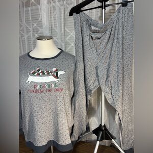 Secret Treasures 3XL Gray Pajama Holiday pajamas. So soft and warm Long sleeves